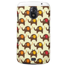 Good luck elephants kawaii cute nature pattern tan galaxy nexus cover