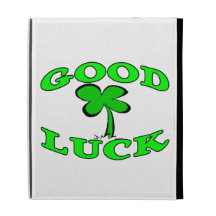 Good Luck Four Leaf Clover iPad Folio Cases