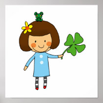 Good luck girl with a four leaf clover