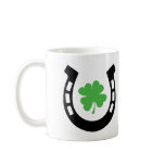 Good Luck Horseshoe Cloverleaf - Shamrock mugs