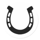 good luck horseshoe stickers