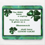 Good Luck Irish Saying Mouse pad mousepads
