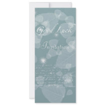 Good Luck Leaves Personalized Invitations