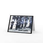 Good Luck Military Boots greeting card