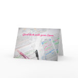 Good luck with your Exam cards