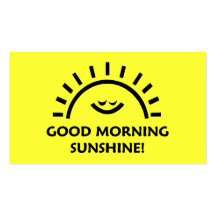 Good Morning Sunshine Business Card Template