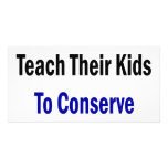 Good Mothers Teach Their Kids To Conserve Water Picture Card