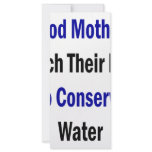 Good Mothers Teach Their Kids To Conserve Water Rack Cards