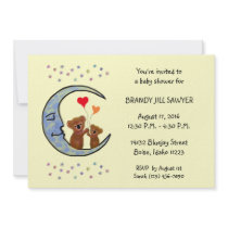 Good Night Koala Moon Baby Shower Invitaton