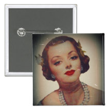 Good Old Feminine Know-How Girl Buttons