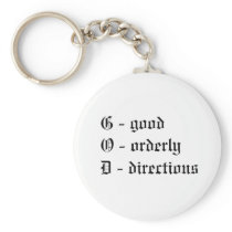 Good orderly direction key chain