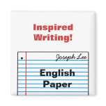 Good Schoolwork Personalized Magnet MM16eN