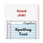 Good Schoolwork Personalized Magnet MM16hN