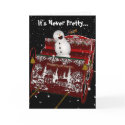 Good Snowmen Gone Bad Christmas Greeting Cards