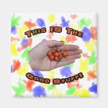 Good Stuff Cascabel Hot Pepper Design Image Fridge Magnets
