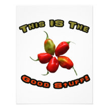 Good Stuff Five Habanero Hot Pepper Design Invites
