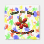 Good Stuff Five Habanero Hot Pepper Design Fridge Magnet