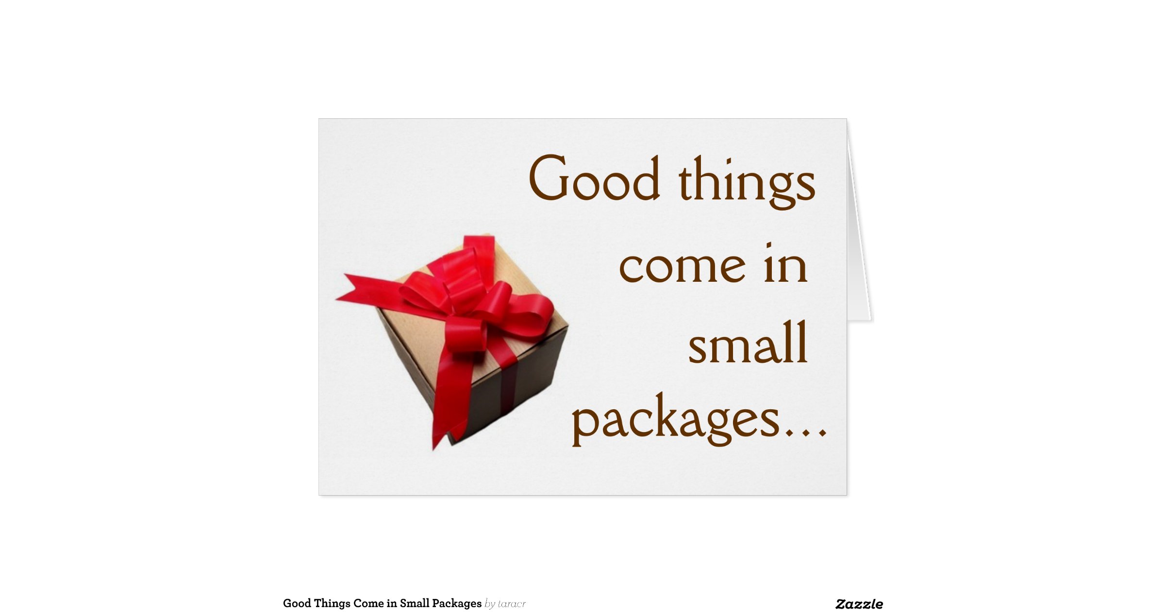 Good Things Come in Small Packages Stationery Note Card Zazzle