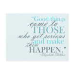 Good Things Come Motivational Postcard