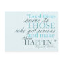 Good Things Come Motivational Postcard