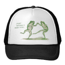 Good Time Frogs Dance Vintage Trucker Hat