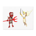 Good vs Evil postcards