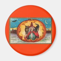 Good Wishes For Halloween Fridge Magnets