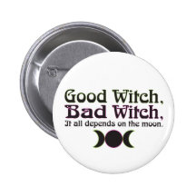 "Good Witch, Bad Witch..." Buttons