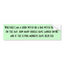 Good Witch or Bad Witch Bumper Sticker