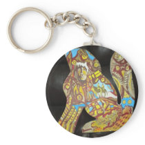 Good wolf bad wolf key chain