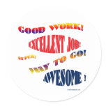 GOOD WORK STICKER