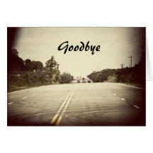 Goodbye card