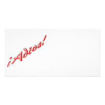 Goodbye card photo greeting card