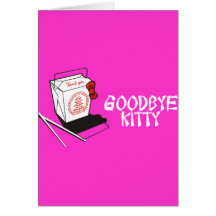 GOODBYE KITTY GREETING CARDS