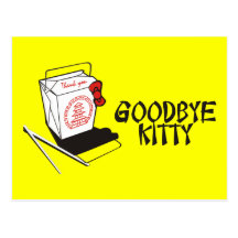 GOODBYE KITTY POST CARD