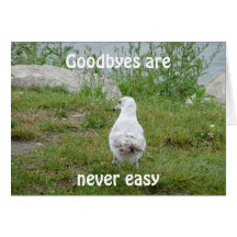 Goodbyes are never easy cards