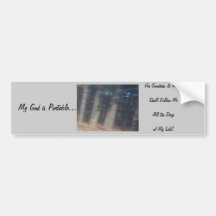 Goodness & Mercy Bumper Sticker