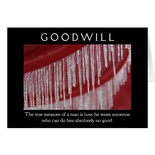 Goodwill Greeting Card Zazzle