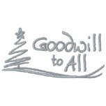 Goodwill to All embroidered shirts