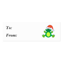 goofkins santa xmas frog business cards