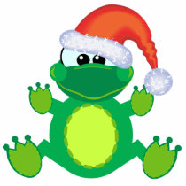goofkins santa xmas frog photo cut out
