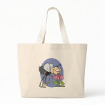goofy bee smelling flower bags