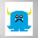 goofy blue monster posters
