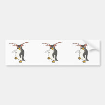 goofy dancing penguin bumper sticker