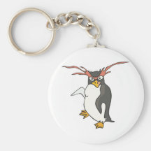 goofy dancing penguin key chain