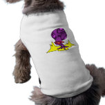 goofy purple extraterrestrial dog tshirt
