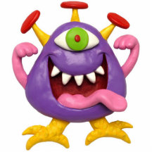 Goofy Purple Monster Photo Sculpture