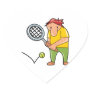 goofy tennis player cartoon graphic stickers