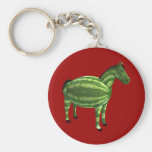 Goofy Watermelon Horse Key Chains