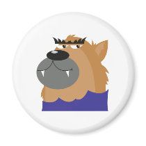 goofy werewolf monster magnets